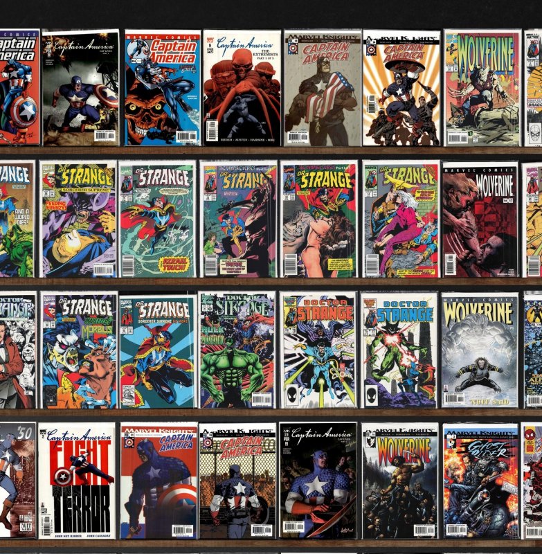 Huge Lot 150+ Comics with Captain America, Wolverine, Ghost Rider & More!