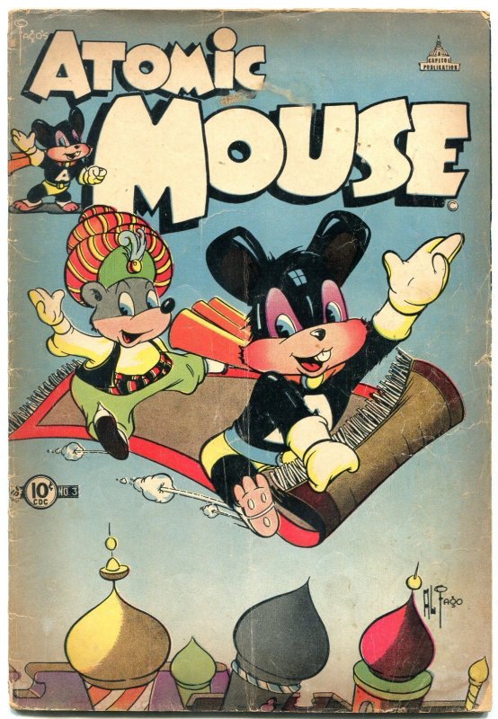 Atomic Mouse #3 1953- Al Fago- Golden Age Funny Animals G/VG