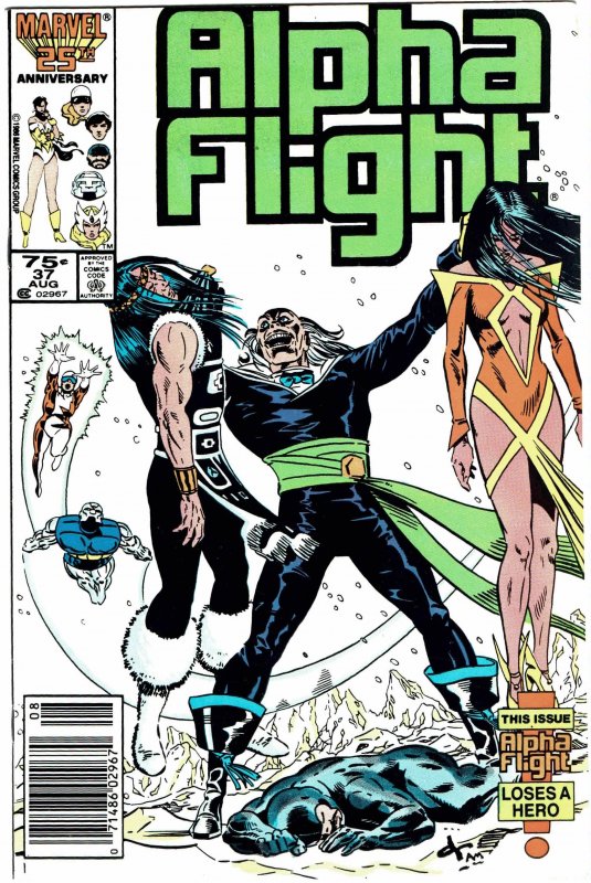 Alpha Flight #37 Newsstand - NM-