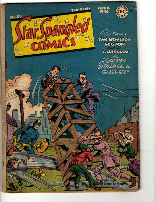 Star Spangled Comics #55 VG DC Golden Age Comic Book Newsboy Legion Guardian BE1