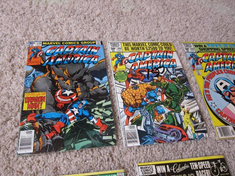 Captain America #248-250 #252 256 257 + Fine (6.0) 15 book lot (551J)