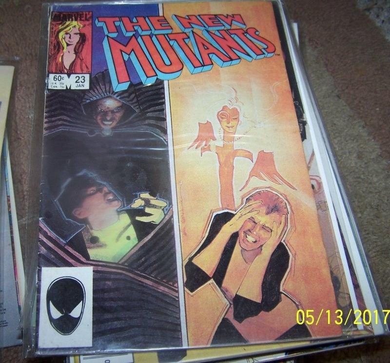 NEW MUTANTS  # 23 1984 marvel   XMEN  CLOAK AND DAGGER 