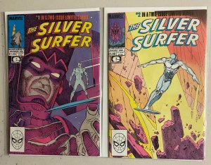 Silver Surfer set #1-2 direct 2 diff 7.0 (1988)