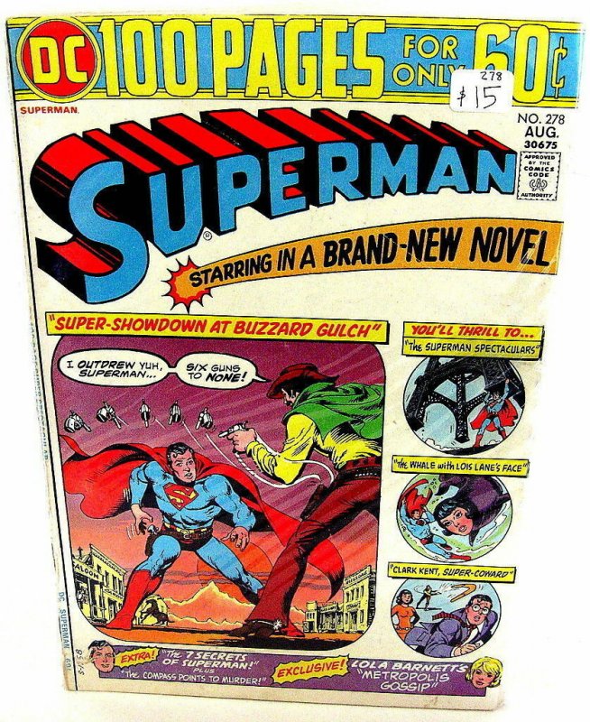 *Superman (Vol. 1) LOT #251-5, 259, 264-66, 270, 273-78, 282, 289-91 (16 Books)