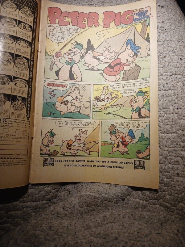 1953 Standard Comics Peter Pig #6 Golden Age Funny Animal Cartoon