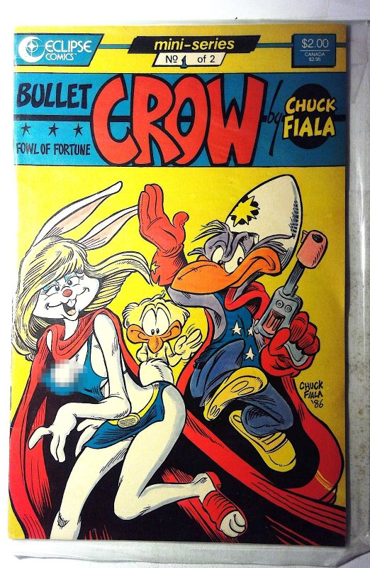 Bullet Crow, Fowl of Fortune #1 (1987) Eclipse Comics 1st Print Comic Book