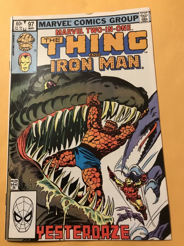 MARVEL TWO-IN-ONE #97 : 3/93 Fn+; The Thing & Iron Man