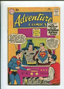 ADVENTURE COMICS #275 (4.5) 1960 ORIGIN OF BATMAN & SUPERMAN TEAMUP