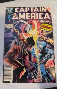 Captain America Annual #8 Newsstand Variant Fine/VF 7.0 Marvel Comics 1986