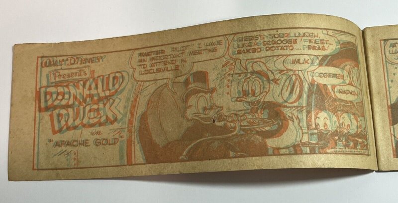 DONALD DUCK CHEERIOS CEREAL MINI 3-D COMIC APACHE GOLD WALT DISNEY PROSHIPPER
