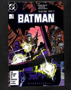 Batman #406 VF 8.0 Year One Part 3 Frank Miller!