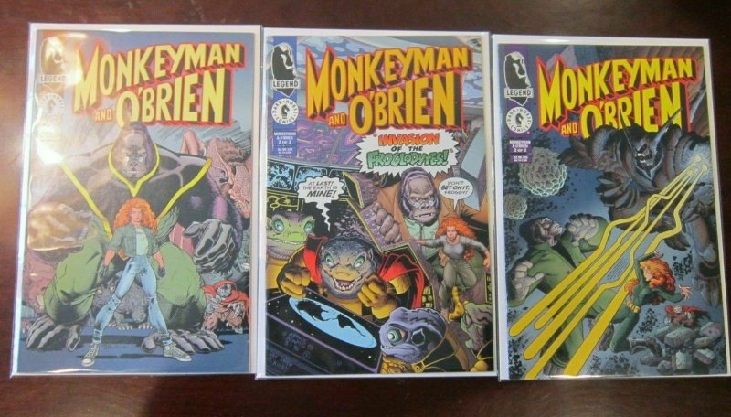 Monkeyman and O'Brien comic set from:#1-3 all 3 different 8.5 VF+ (1996)