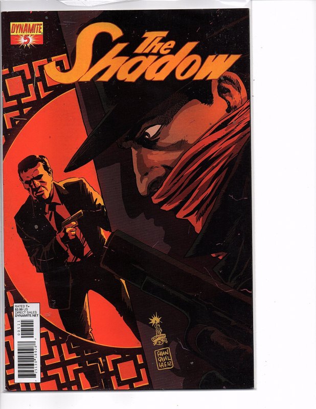 Dynamite Comics The Shadow #5 Garth Ennis Story Francesco Francavilla Cover