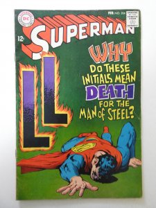 Superman #204  (1968) VG Condition! Moisture stain