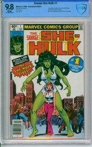 Savage She-Hulk #1 CBCS 9.8 1980 Marvel Comics 1st She Hulk Newsstand