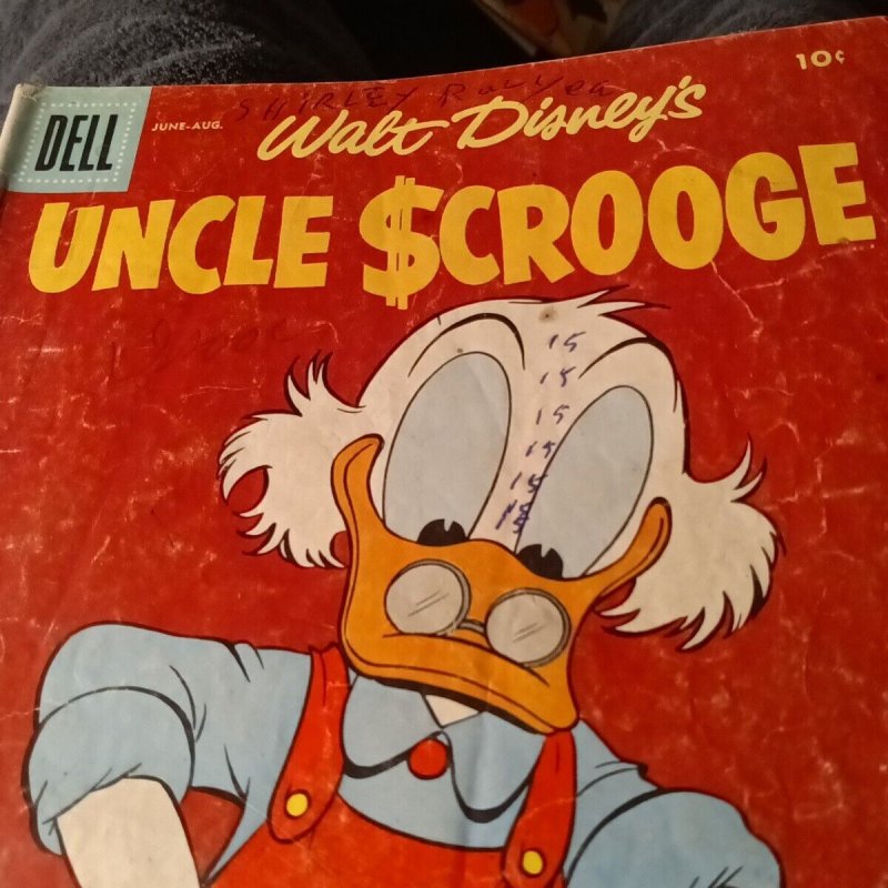 WALT DISNEY'S UNCLE SCROOGE #14 DELL 1956 CARL BARKS lost crown of Genghis Khan!