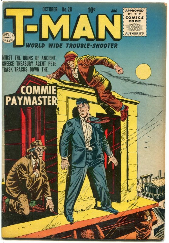 T-Man #28 1955- Commie Paymaster- Quality Comics FN+