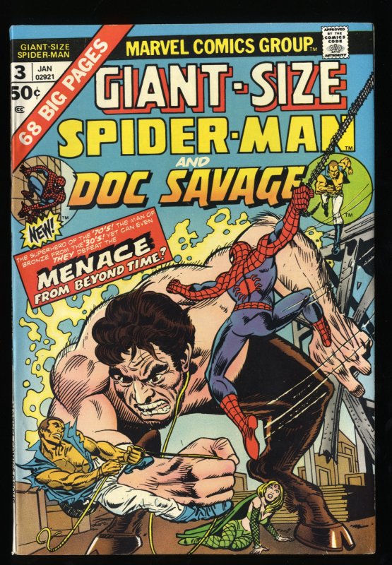 Giant-Size Spider-Man #3 VF 8.0 Doc Savage!