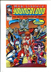 Youngblood #1 - Rob Liefeld / 1st Image Comic / Flip Covers (9.2ob) 1992