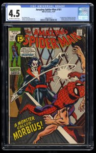 Amazing Spider-Man #101 CGC VG+ 4.5 Off White to White 1st Appearance Morbius!