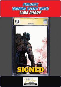 SPAWN THE DARK AGES #1 VIRGIN 2025 CGC SS 9.8 LIAM SHARP PRIVATE SIGNING PRESALE