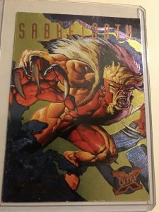 SABRETOOTH #6 Silver Chase HUNTERS STALKER card : ‘95 X-men Fleer Ultra NM/M