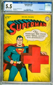 Superman #34 (1945) CGC 5.5! Cream to OW Pages!