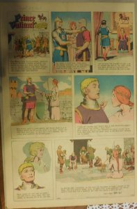 Prince Valiant Sunday by Hal Foster from 9/24/1967 Rare Full Page Size !