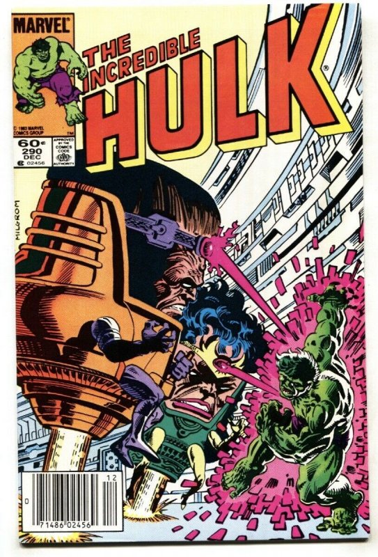 Incredible Hulk #290 1st female MODOK. - comic book-NEWSSTAND
