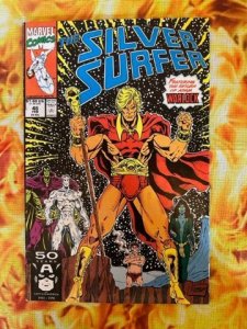 Silver Surfer #46 (1991) - NM Return of Adam Warlock !