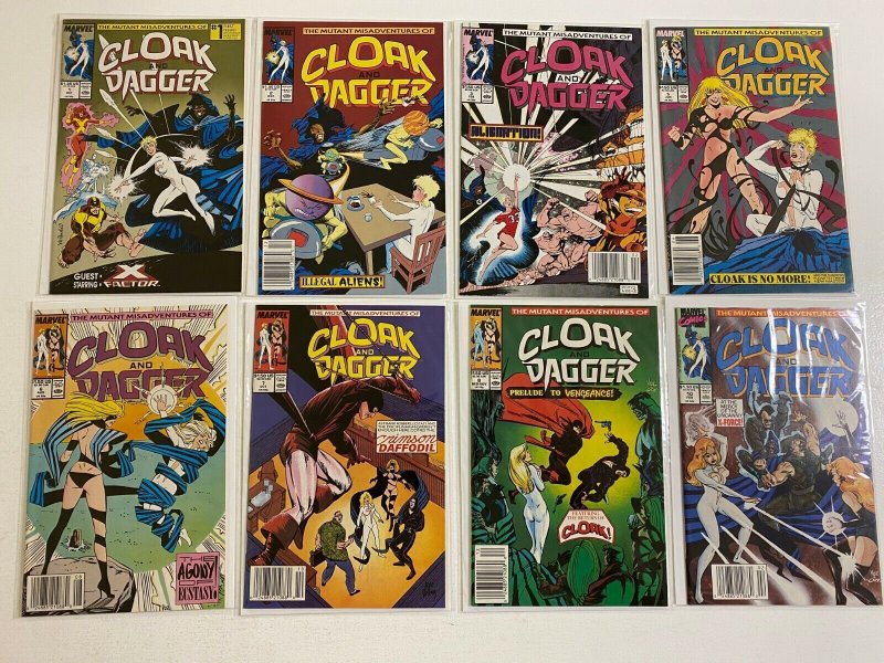 Cloak Dagger (3rd series) comic lot #1-18 17 diff avg 7.0 (1988-91)