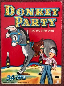 Donkey party 1941 complete Whitman game