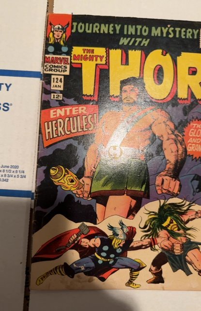 Journey into Mystery #124 (1966)2nd Hercules, Jack Kirby