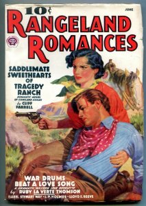 Rangeland Romances Pulp June 1938- Cliff Farrell- LP Holmes FN- 