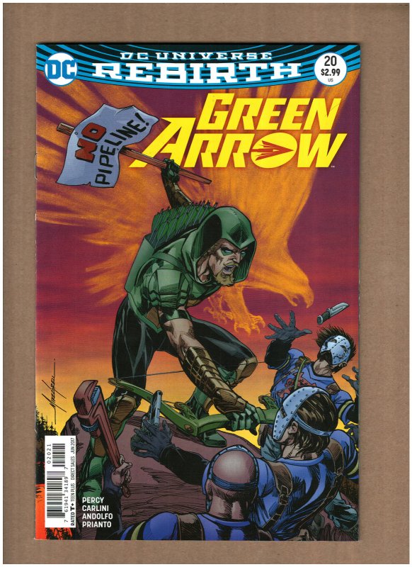 Green Arrow #20 DC Comics Rebirth 2017 Mike Grell Variant NM- 9.2