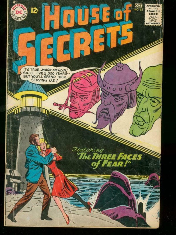 HOUSE OF SECRETS #62 1963 DC COMICS MARK MERLIN MESKIN VG