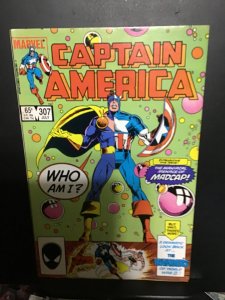 Captain America #307 (1985) high-grade Invaders key! NM- Wow!