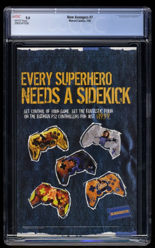 New Avengers #7 CGC NM 9.4 White Pages 1st Illuminati!