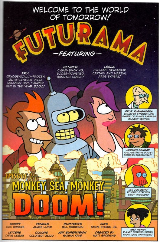 FUTURAMA-O-RAMA trade paperback! (2002) 9.0 VF/NM •  Good News, Everyone!!