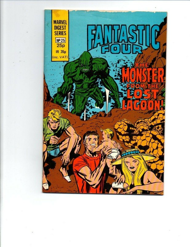 Marvel Digest Series #25 - Pocket Book -Fantastic Four -British 25p -1982 -VF/NM