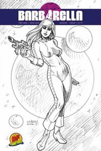 BARBARELLA #1 DF Exclusive Joseph Michael Linsner Black & White Variant W/COA.