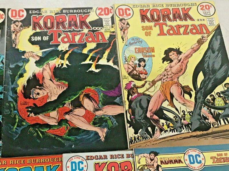 KORAK SON OF TARZAN#46-59 FN/VF LOT 1972 (9 BOOKS) DC BRONZE AGE COMICS