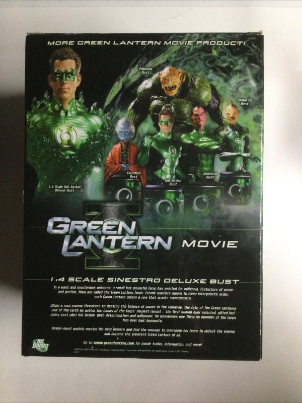 Green Lantern Movie 1:4 Scale Sinestro Deluxe Bust 0519 of 3500 LE Dc Direct 
