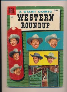 DELL Giant Comics WESTERN ROUNDUP  #14 Good/VG 1956 (B21) 