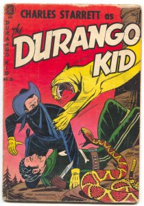 Durango Kid #28 1954- RATTLESNAKE COVER-Fred Guardineer VG-