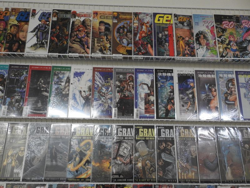 Huge Lot 130+ Indy Comics W/ Ghost,  Grimjack, Gravel+ Avg VF Condition!