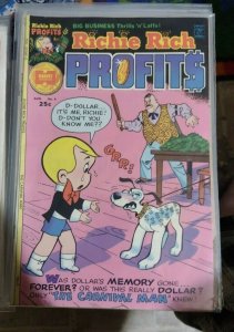 RICHIE RICH PROFITS  # 06 1972 HARVEY COMICS  GLORIA DOLLAR DOG