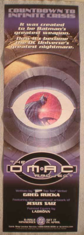 INFINITE CRISIS : OMAC PROJECT Promo Poster, Unused, more in our store