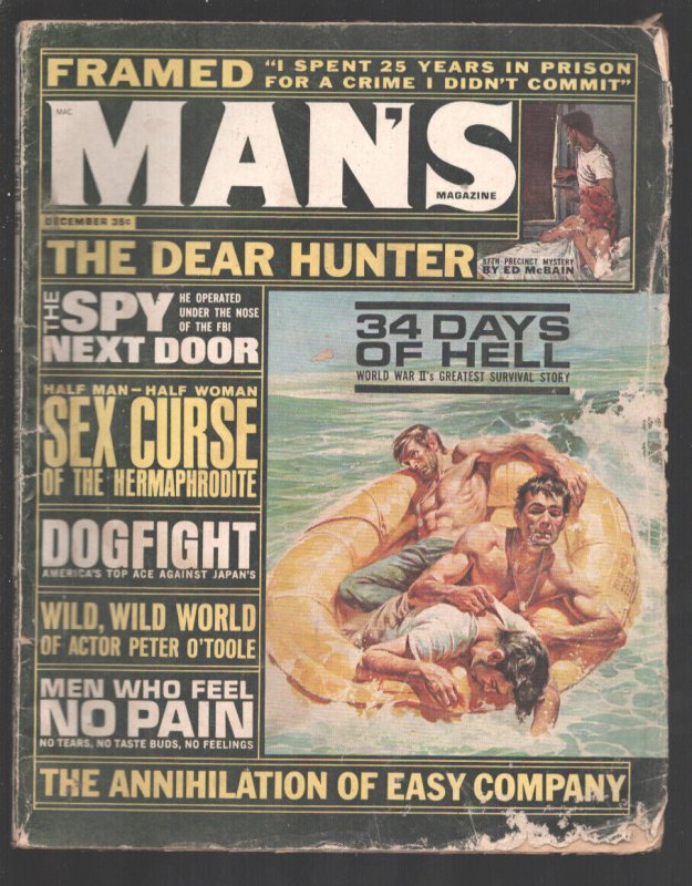 Man's 12/1965-Annihilation of Easy Co.-Peter O'Toole-Junkies-war adventure-cr...