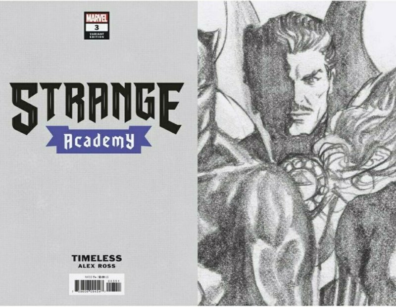 ? Strange Academy#3 ? Alex Ross 1:100 sketch Dr. Strange Timeless ? Avengers